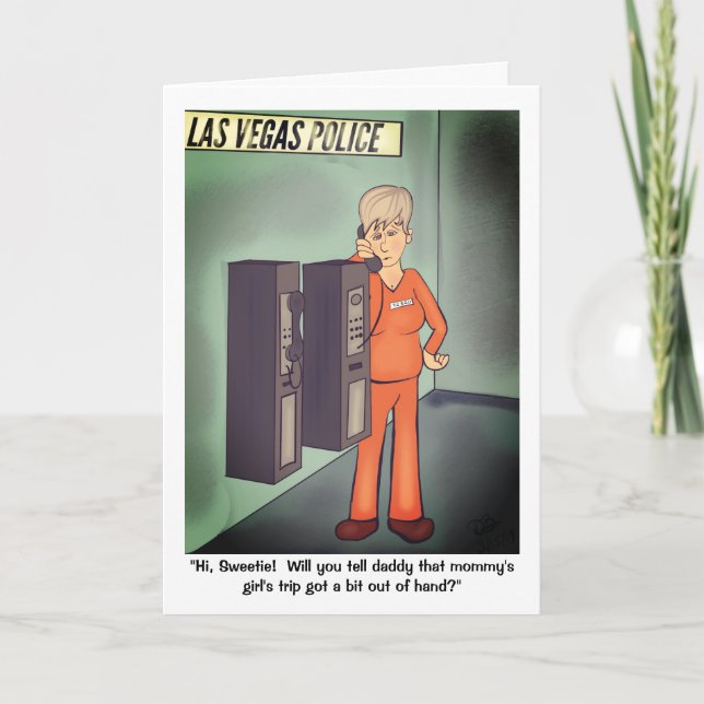 Tjejkväll på mors dag helgkort (Framsida)