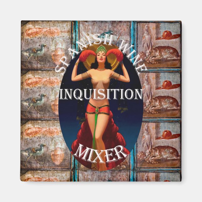 Tjejkvälls Party Sängvätning Brudfest Magnet (Framsidan)