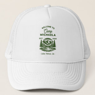 Tjejläger Retro Bröllopsdusch Keps