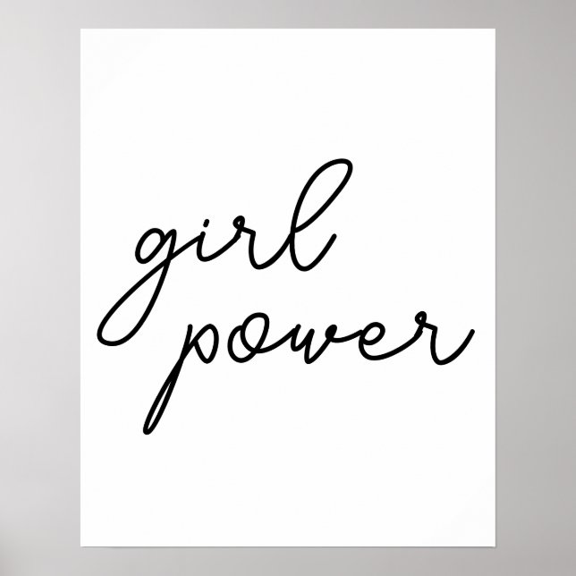 Tjejligapower Modern Feminism Design Poster (Framsidan)
