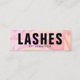 Tjejoflografiska konturer från modern elegant mini visitkort