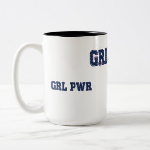 Tjejpower - GRL PWR Två-Tonad Mugg