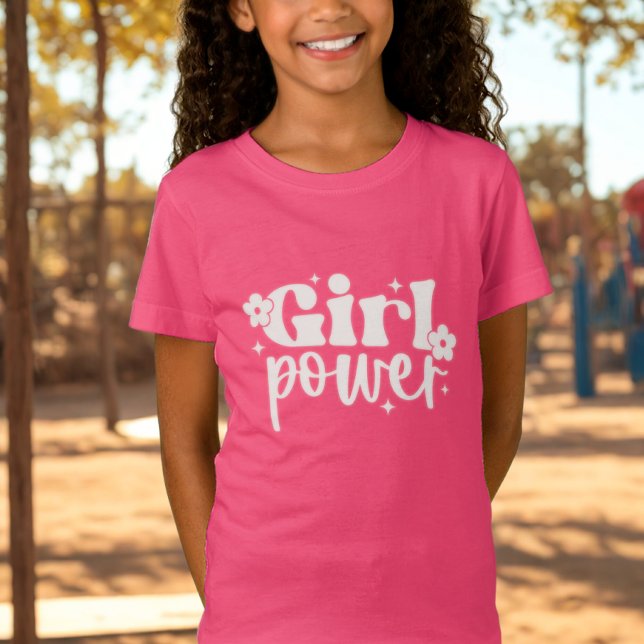 Tjejpower Rosa T Shirt (Skapare uppladdad)