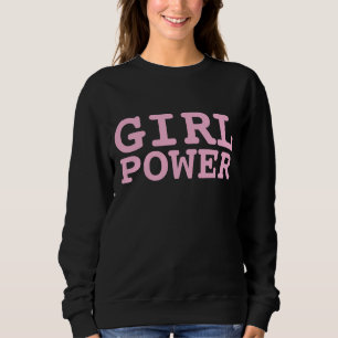Tjejpower svarta t-shirts & sweatshirts