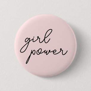 Tjejpower-vibbar Empowered Women Feministisk Des Knapp