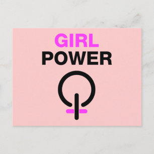 Tjejpower Vykort