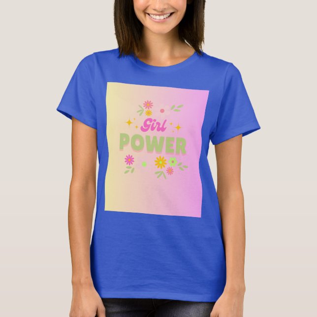 Tjejpowerdesign  t shirt (Framsida)