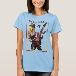 Tjejpowerrock – Rock som en tjej  T Shirt