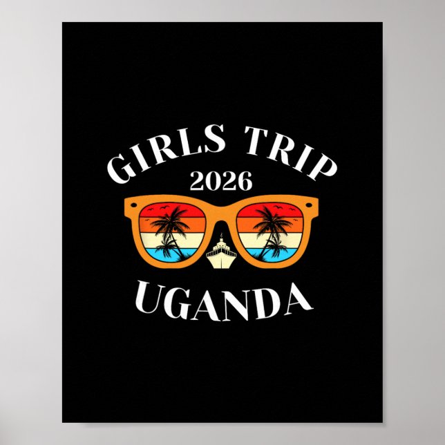 Tjejresa 2026 Uganda Spring Break 2026 Kryssning V Poster (Framsidan)