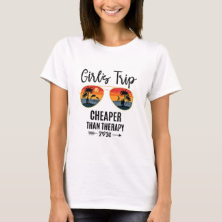 Tjejresa billigare än terapi 2026 gruppmatchning t shirt