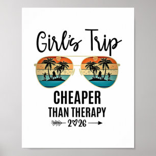 Tjejresa billigare än terapi 2026 sommar Grupp Poster