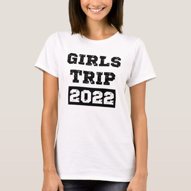 Tjejresan 2022 Tjejvecka Släpp loss semester T Shirt (Framsida)