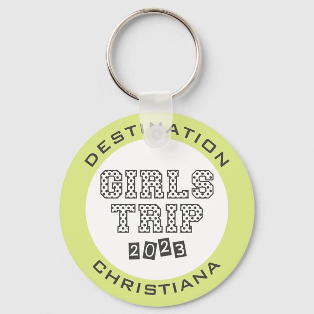 Tjejresan 2023 Tjejernas Helguppehåll Anpassad Nyckelring (Framsida)