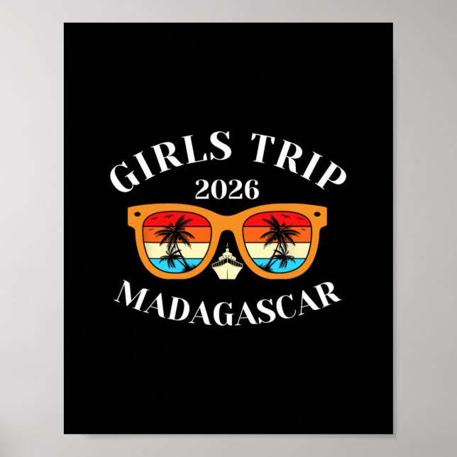 Tjejresan 2026 Madagaskar Spring Break 2026 Kryssn Poster (Framsidan)