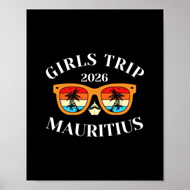 Tjejresan 2026 Mauritius Spring Break 2026 Kryssni Poster (Framsidan)