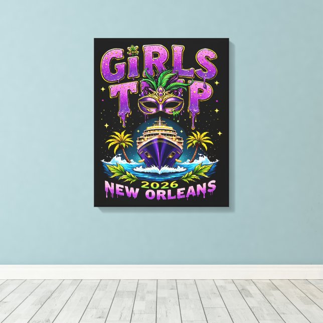 Tjejresan 2026 New Orleans Canvastryck (Insitu (trägolv))