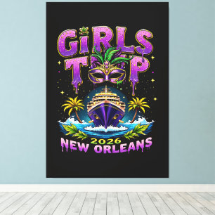 Tjejresan 2026 New Orleans Canvastryck