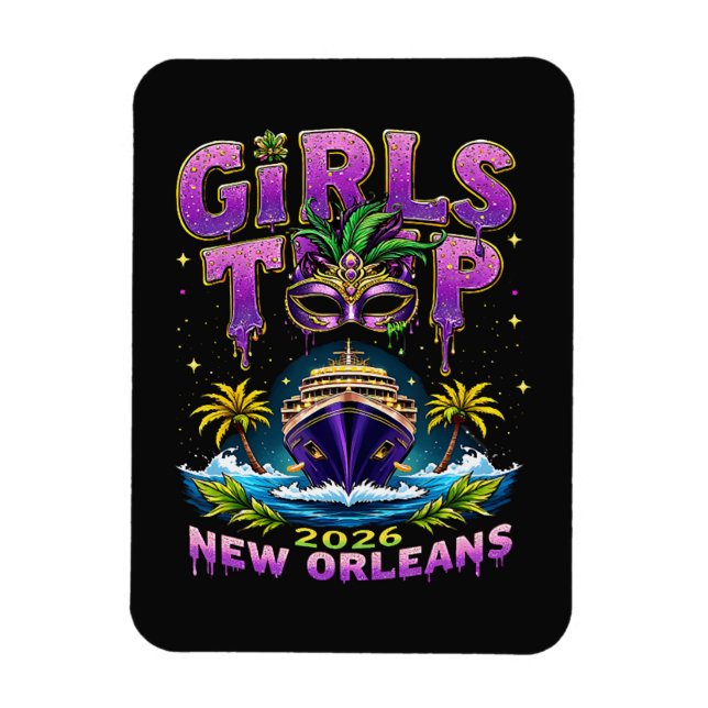 Tjejresan 2026 New Orleans Magnet (Vertikal)
