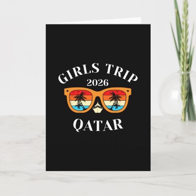 Tjejresan 2026 Qatar Spring Break 2026 Kryssningsl Kort (Framsida)