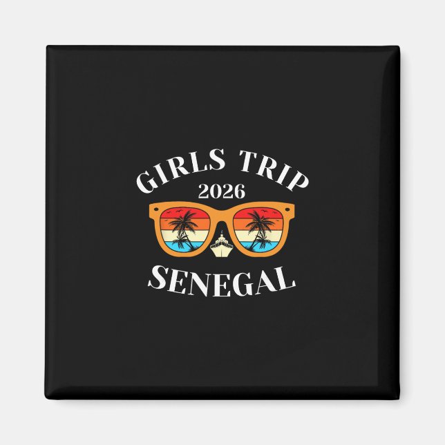 Tjejresan 2026 Senegal Vårledighet 2026 Kryssning  Magnet (Framsidan)
