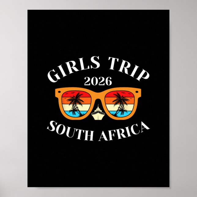 Tjejresan 2026 Sydafrika Vårledighet 2026 Kryssnin Poster (Framsidan)