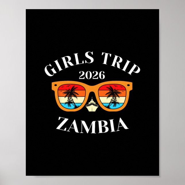 Tjejresan 2026 Zambia Spring Break 2026 Kryssning  Poster (Framsidan)