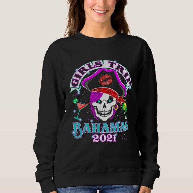 Tjejresan Bahamas 2021 Sängvätningssemester T Shirt (Framsida)
