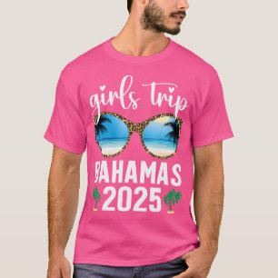 Tjejresan Bahamas 2025 Leopard Solglasögon Sommar T Shirt