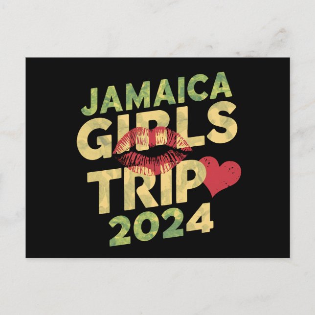 Tjejresan Jamaica 2024 Helg Sommarlov  Vykort (Framsida)
