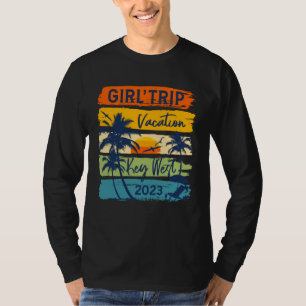 Tjejresan Key West Florida 2023 Söta Tjejer Helg T Shirt