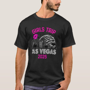 Tjejresan Las Vegas 2025 T-shirts Födelsedagsgäng 