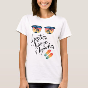 Tjejresan T-shirt – Stränder Sprit Väninnor Tee