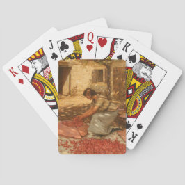 Tjejsarsnitt i Provence (Frankrike) Casinokort