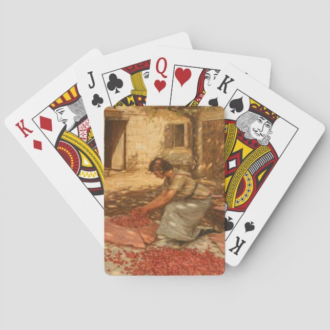 Tjejsarsnitt i Provence (Frankrike) Casinokort (Baksidan)