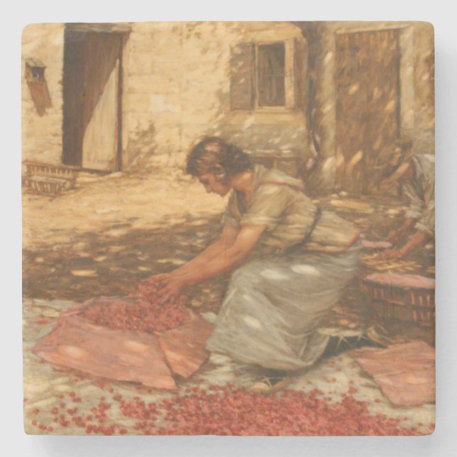 Tjejsarsnitt i Provence (Frankrike) Stenunderlägg (Framsidan)