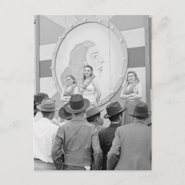 Tjejshow, 1942 vykort (Framsida)