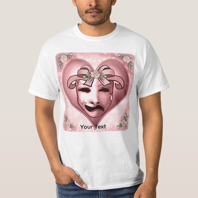Tjejskådespelare mask T-shirt (Framsida)