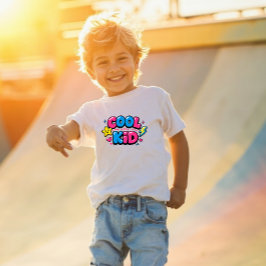TjejTopp för Småbarn med Y2K Grafisk Tryck T Shirt