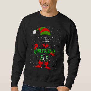 Tjejvän Elf Grupp Matchande Familj Jul Pyjamas Lång Ärmad Tröja