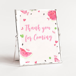 TjejvattenmelonBebis Baby Shower Sängvät DiapersSk Poster