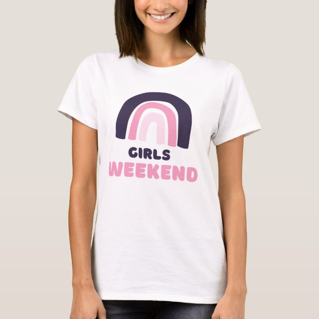 Tjejvecka Retro Sängkammarparty Brud T Shirt (Framsida)