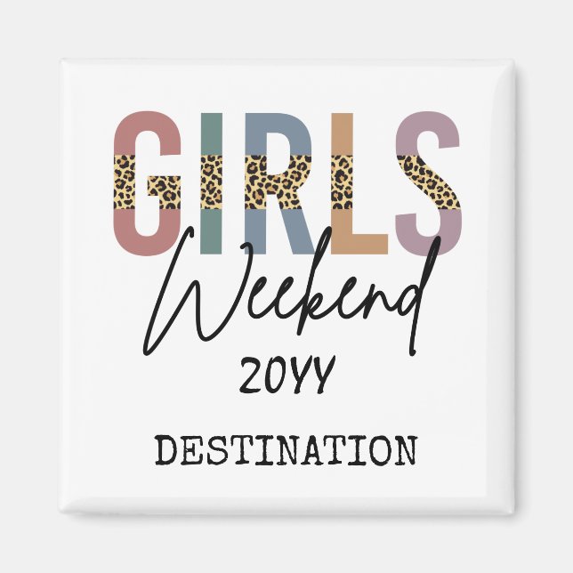 Tjejveckosafari Tjejresa Getaway Magnet (Framsidan)
