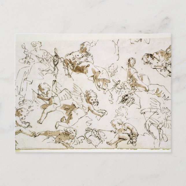 Tjernoboner, tidigt 1800-talet (penna och bläck oc vykort (Framsida)