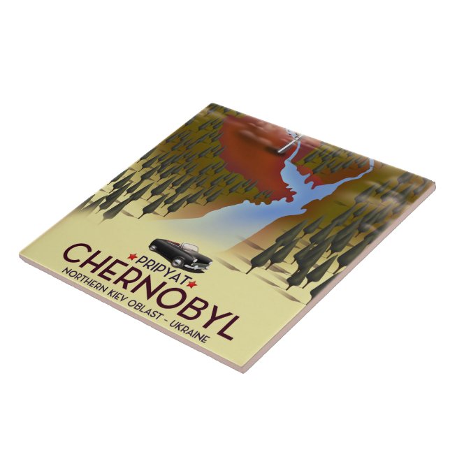 Tjernobyl, Pripyat, ukraina Resoraffisch Kakelplatta (Sidan)