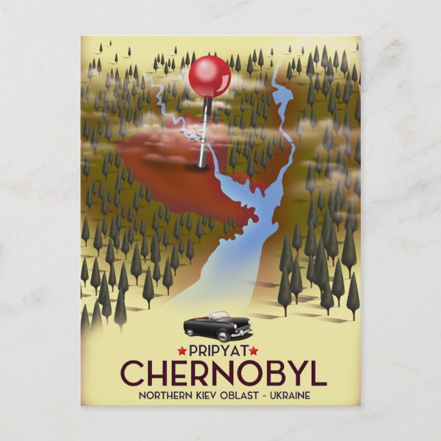Tjernobyl, Pripyat, ukraina Resoraffisch Vykort (Framsida)