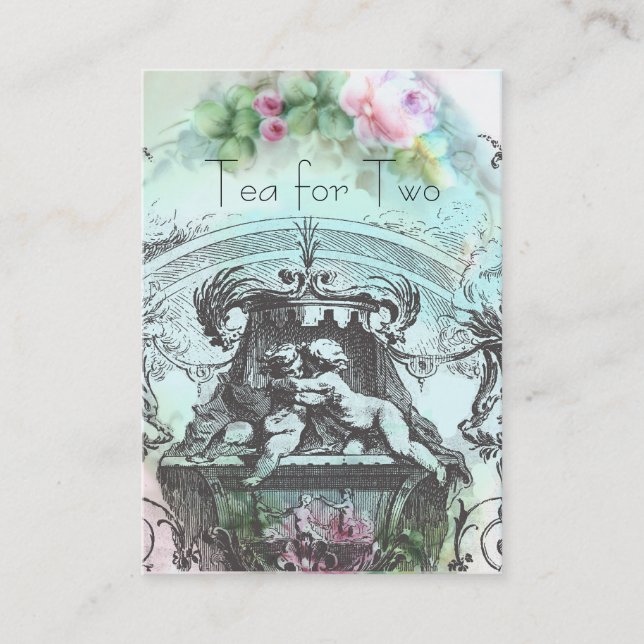 Tjerub Rococo 1700-talet Visitkort (Framsida)