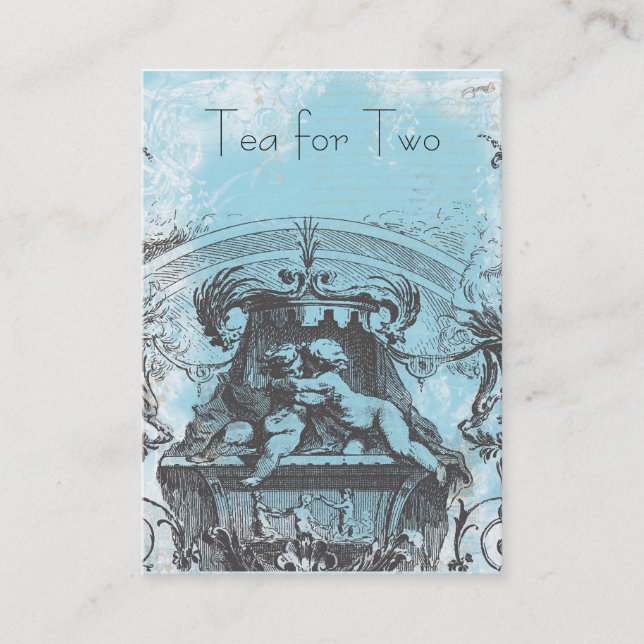 Tjerub Rococo 1700-talet Visitkort (Framsida)