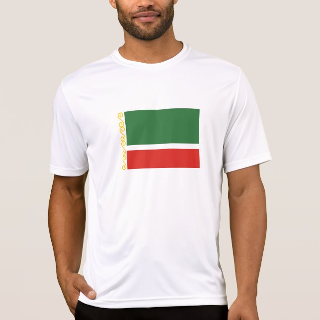 Tjetjenien-Flagga T Shirt (Framsida)