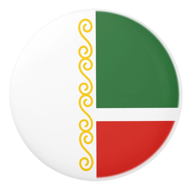 Tjetjeniens flagga knopp (Framsidan)