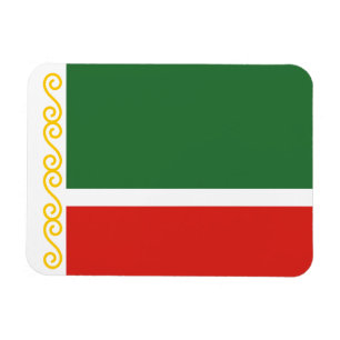 Tjetjeniens flagga magnet